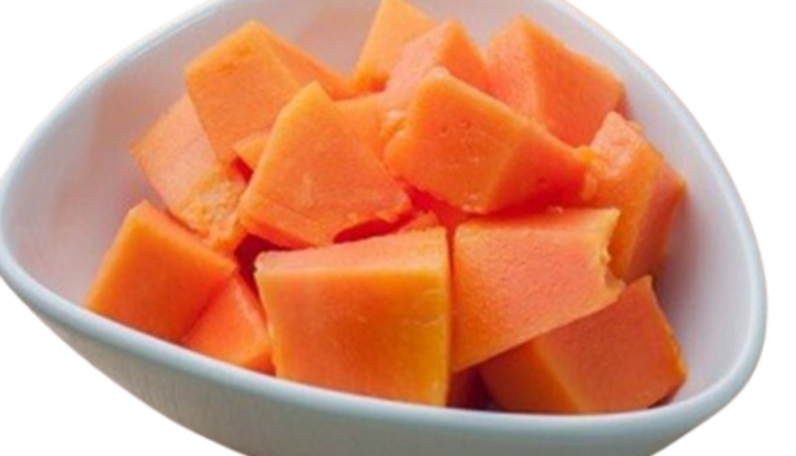 Frozen Papaya Cubes